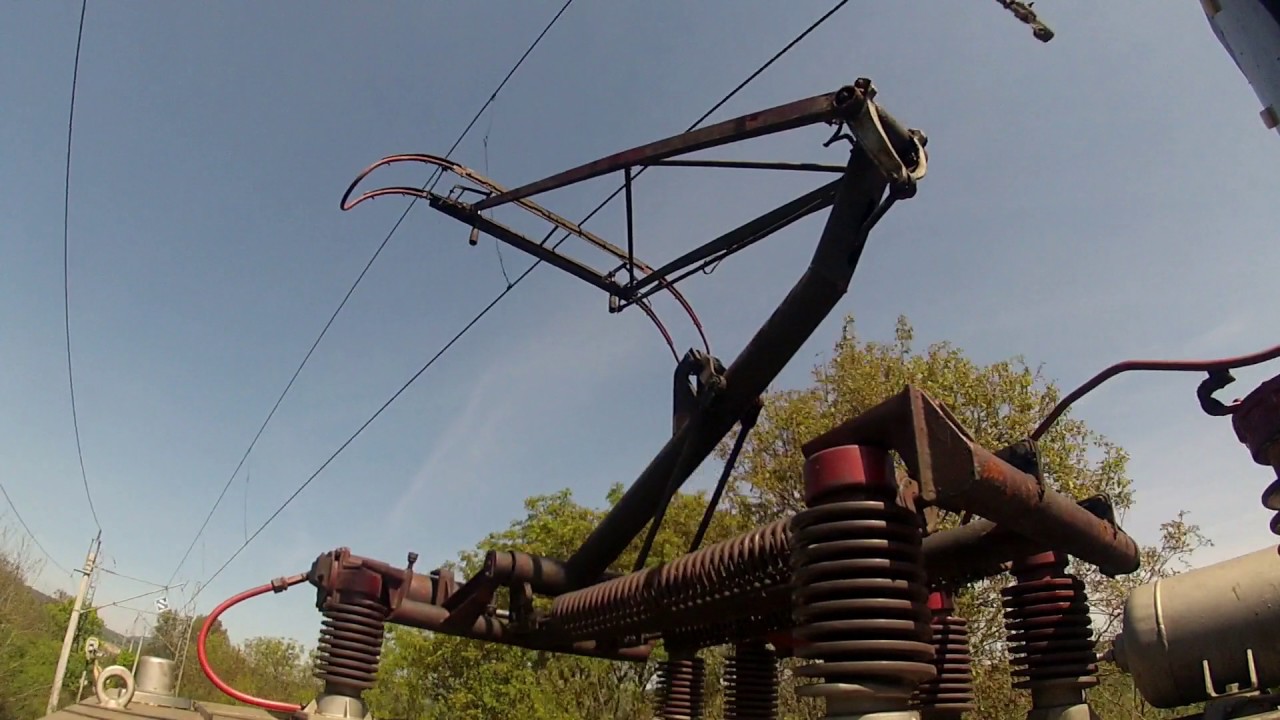 A Pantograph and a 25 kV overhead line