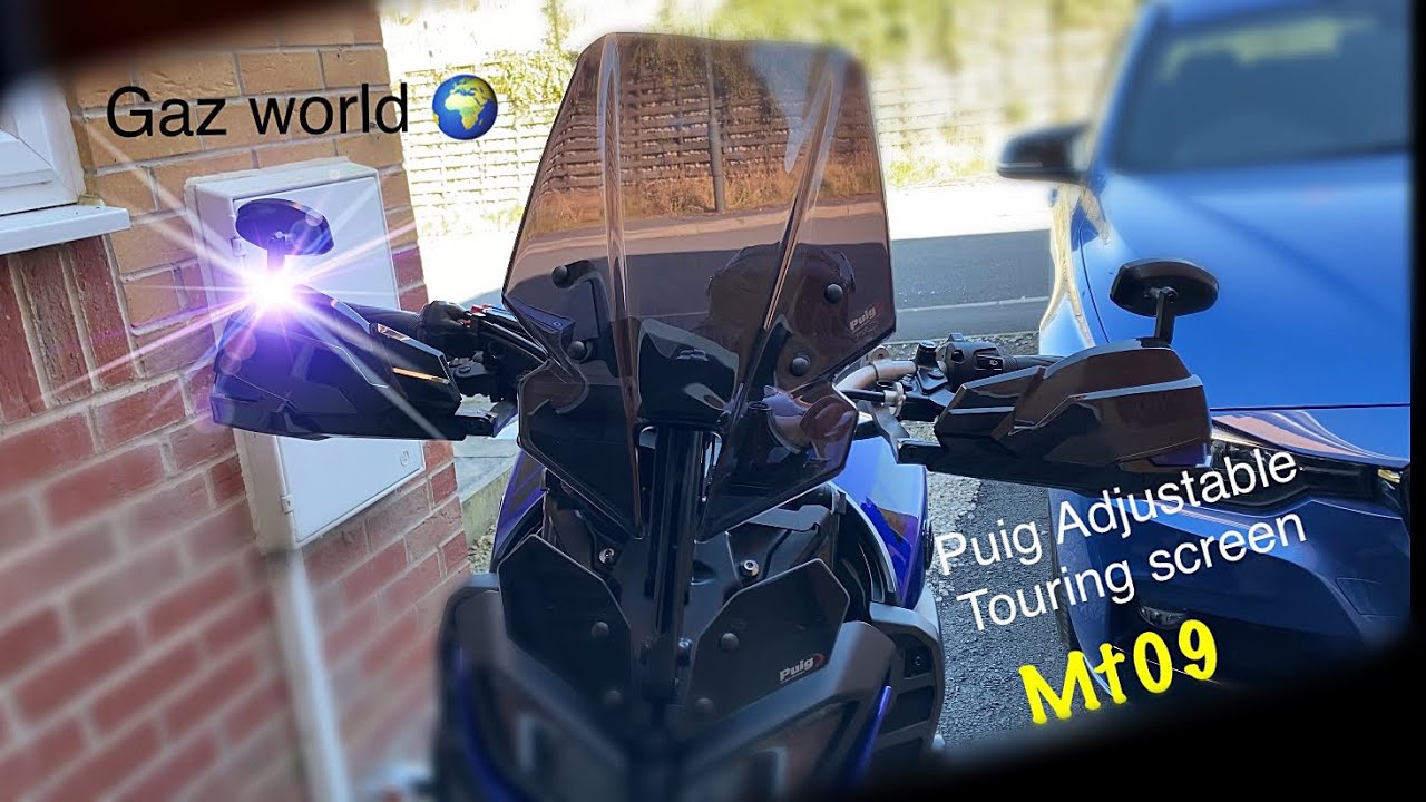 PUIG ADJUSTABLE TOURING SCREEN YAMAHA MT09 FZ09 #GAZWORLD
