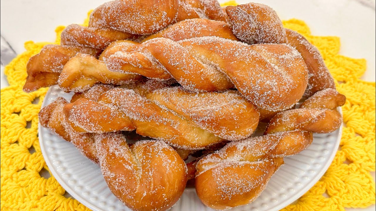 ROSQUINHA CASEIRA FRITA COM AÇÚCAR | RECEITA DE PADARIA FÁCIL E ECONÔMICA | Gabriel Freitas