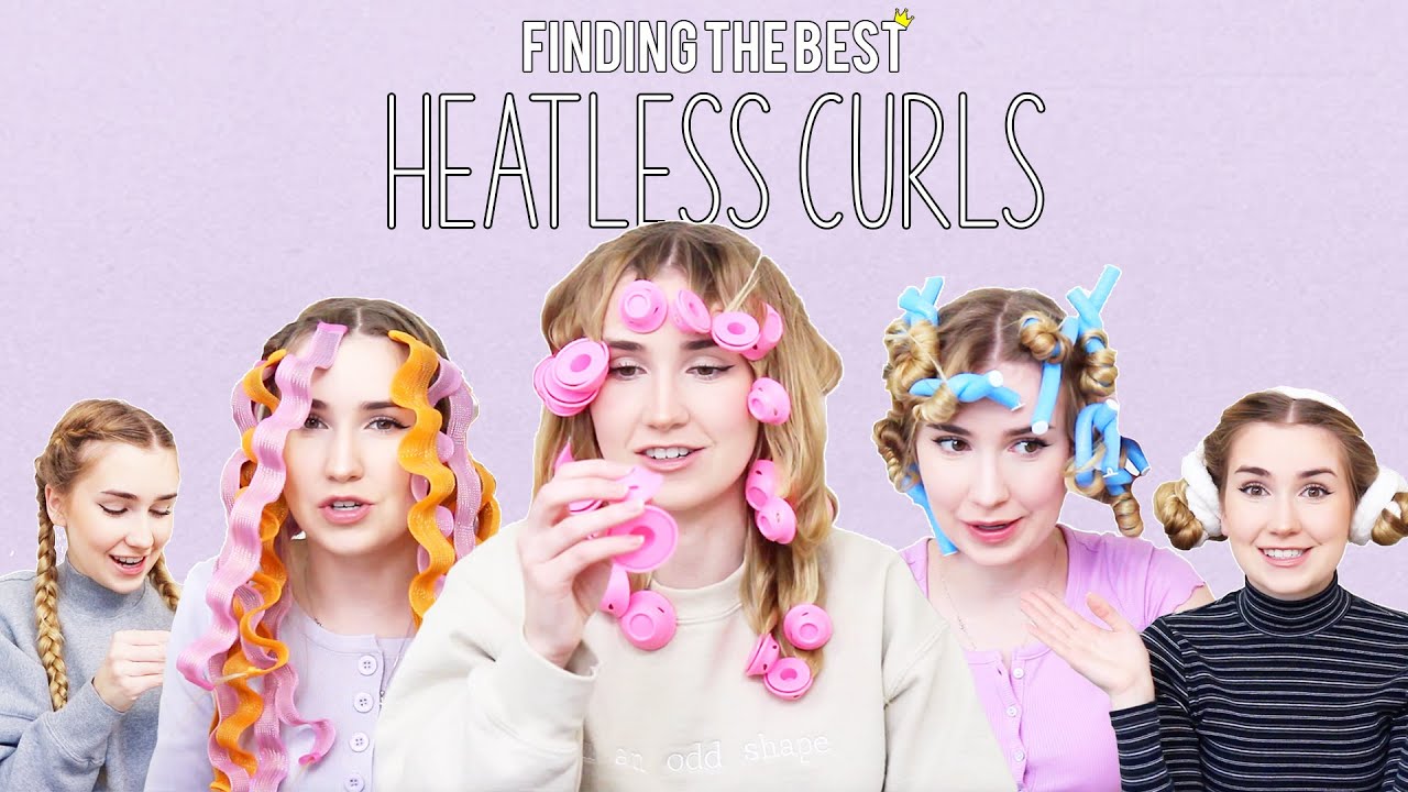 Trying 5 Heatless Hair Curling & Waving Methods !! *which is best?!*