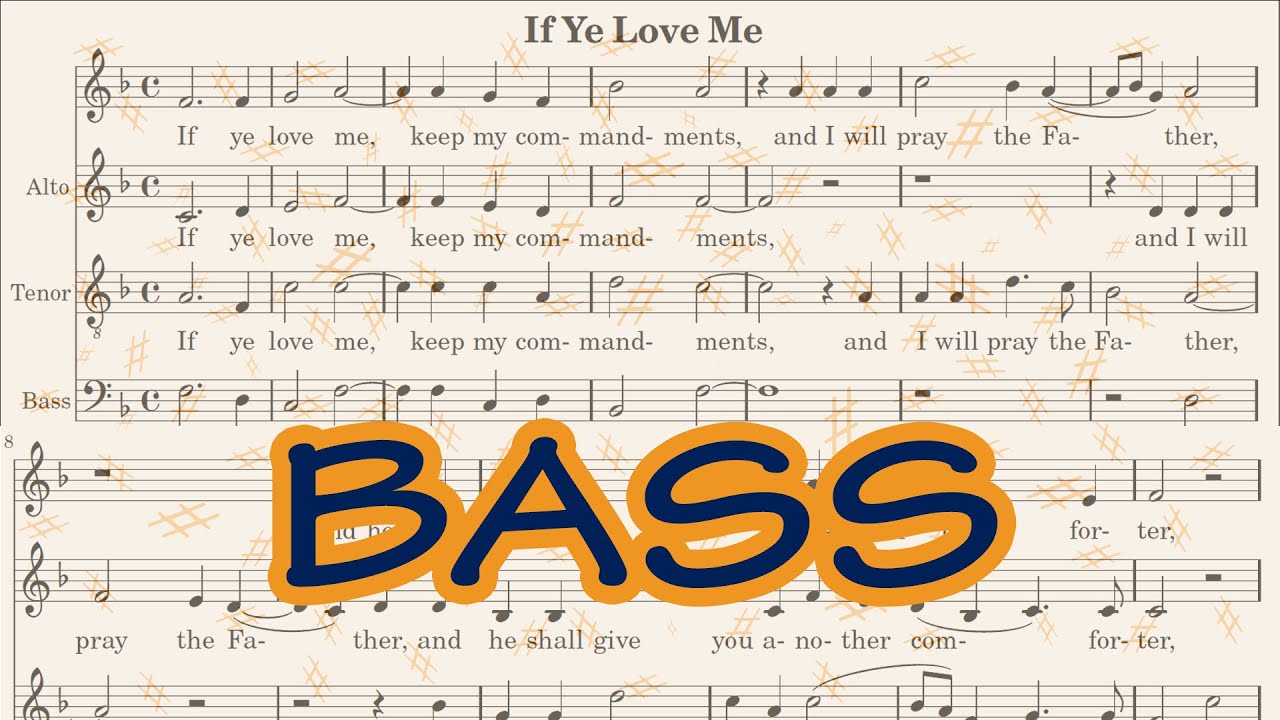 If ye love me - Bass Click Track