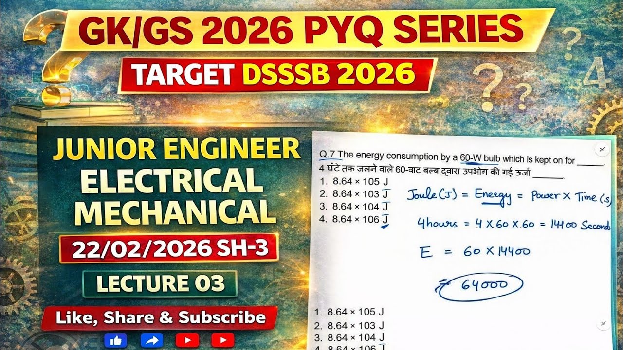 DSSSB 2026 GK/GS PYQ: Lecture 03🔸️TARGET DSSSB 2026 @payalsinghalacademy  #dsssb2026 