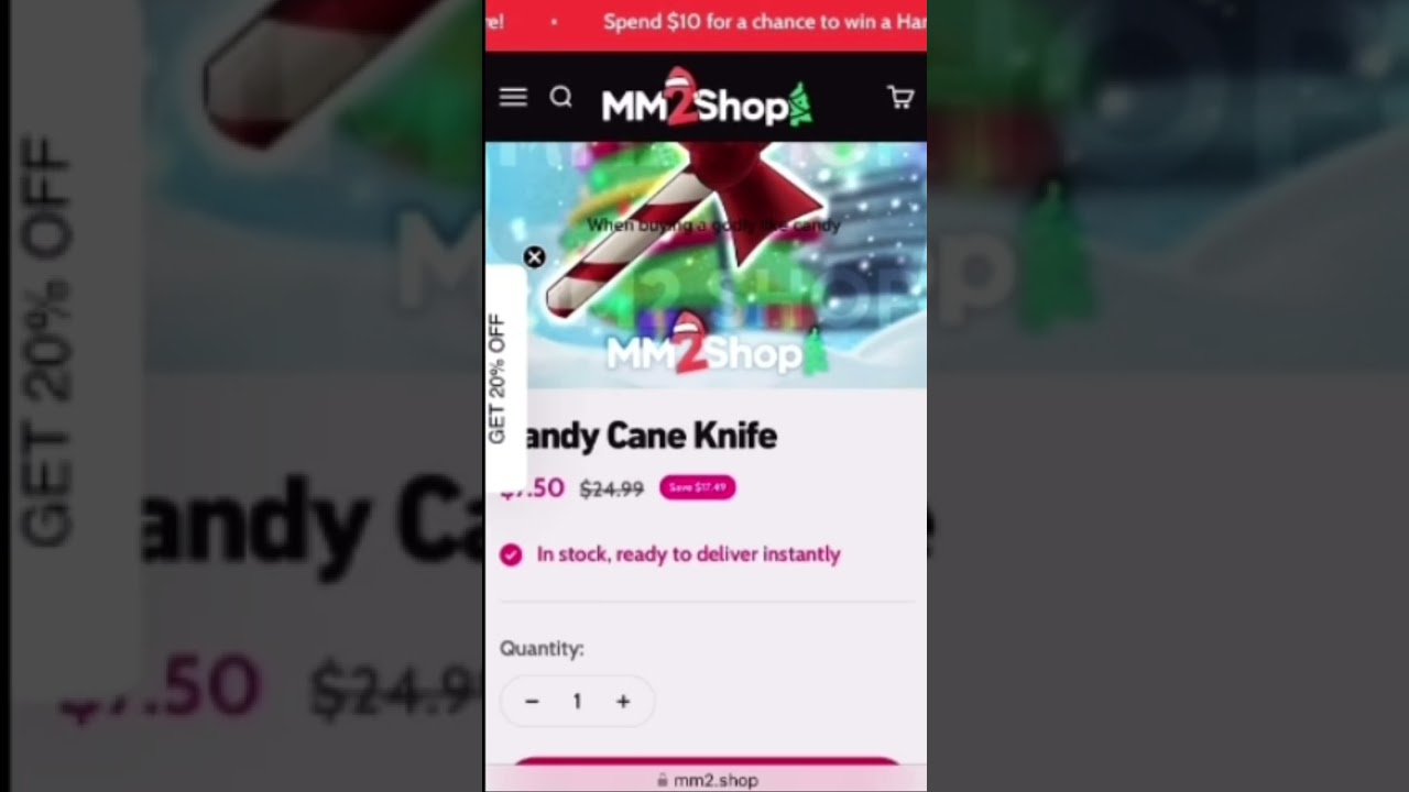 GO SHOP AT MM2.SHOP WITH MY CODE YKFLICS:)