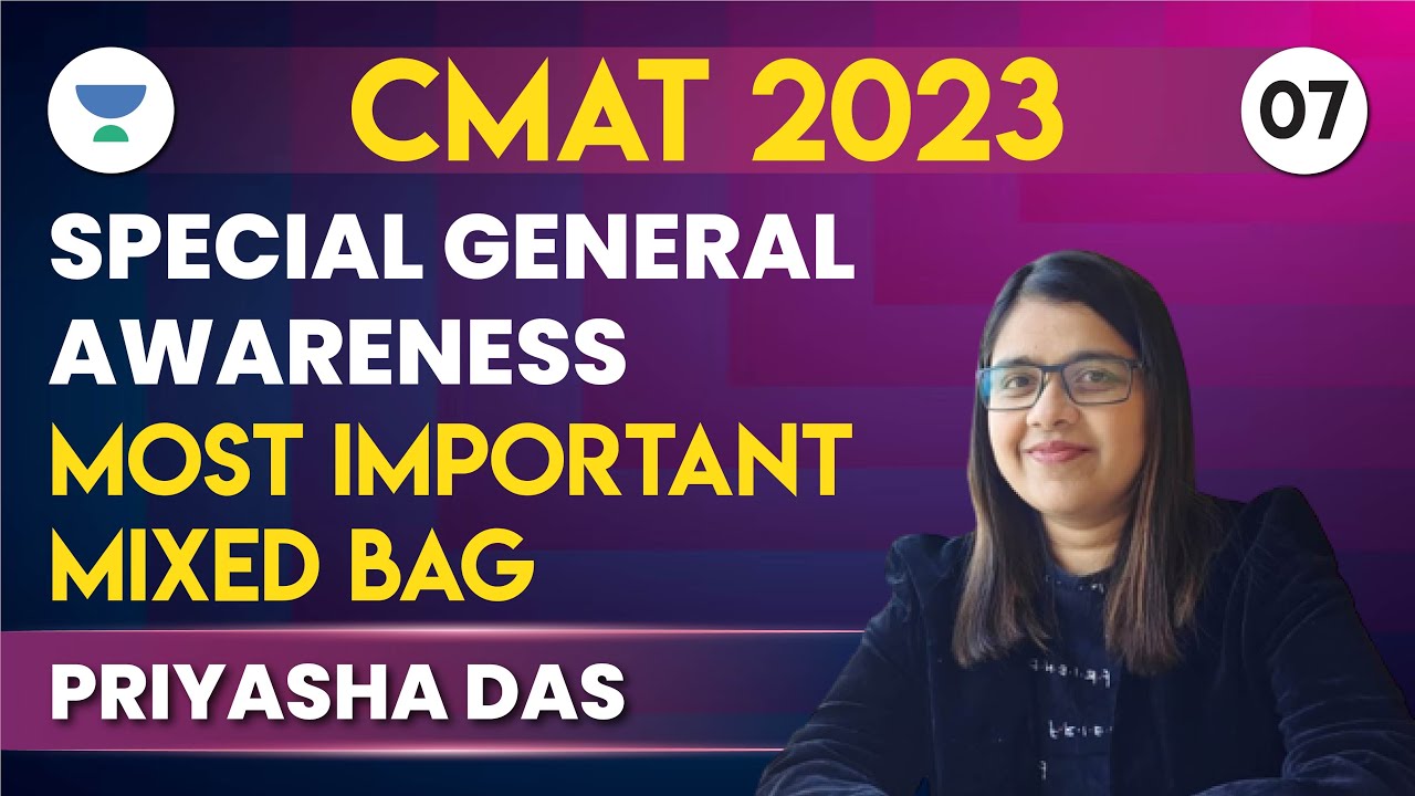 CMAT 2023 | Special General Awareness | Mixed Bag Part-7 | CMAT GK 2023 #cmat2023