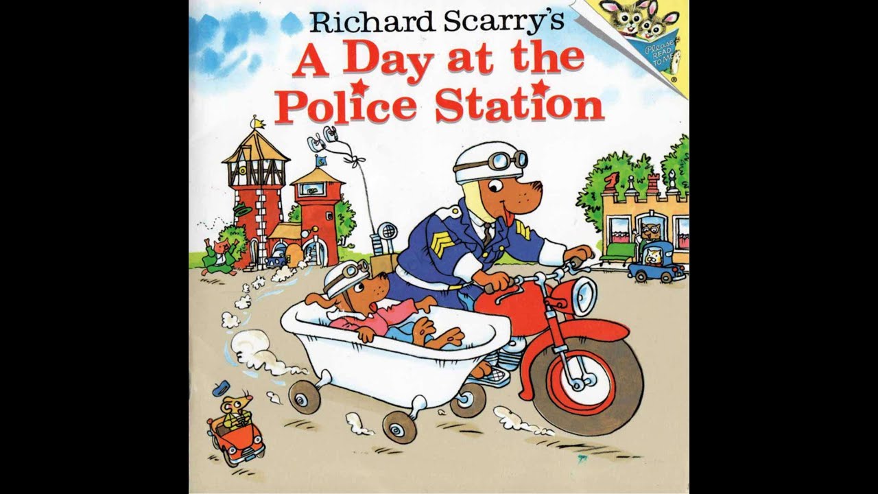 A Day at the Police Station | Richard Scarry | Stories Reading Kids