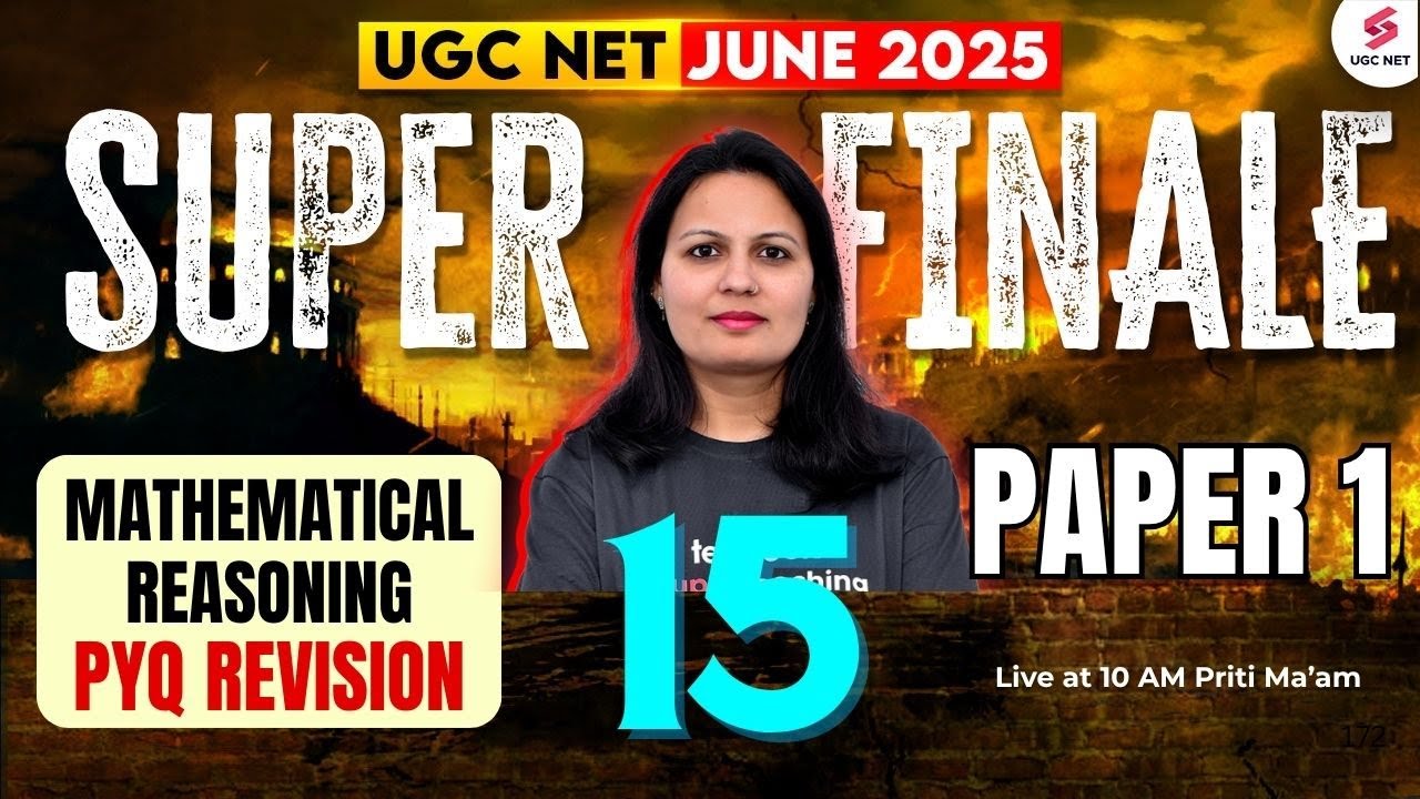 UGC NET Paper 1 | UGC NET Mathematical Reasoning PYQs | UGC NET Maths & Reasoning by Priti Mam