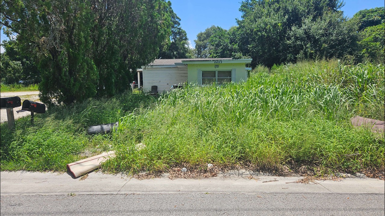 FATHER of 3 Small Children Tried to CUT This OVERGROWN Lawn with a WEED EATER!