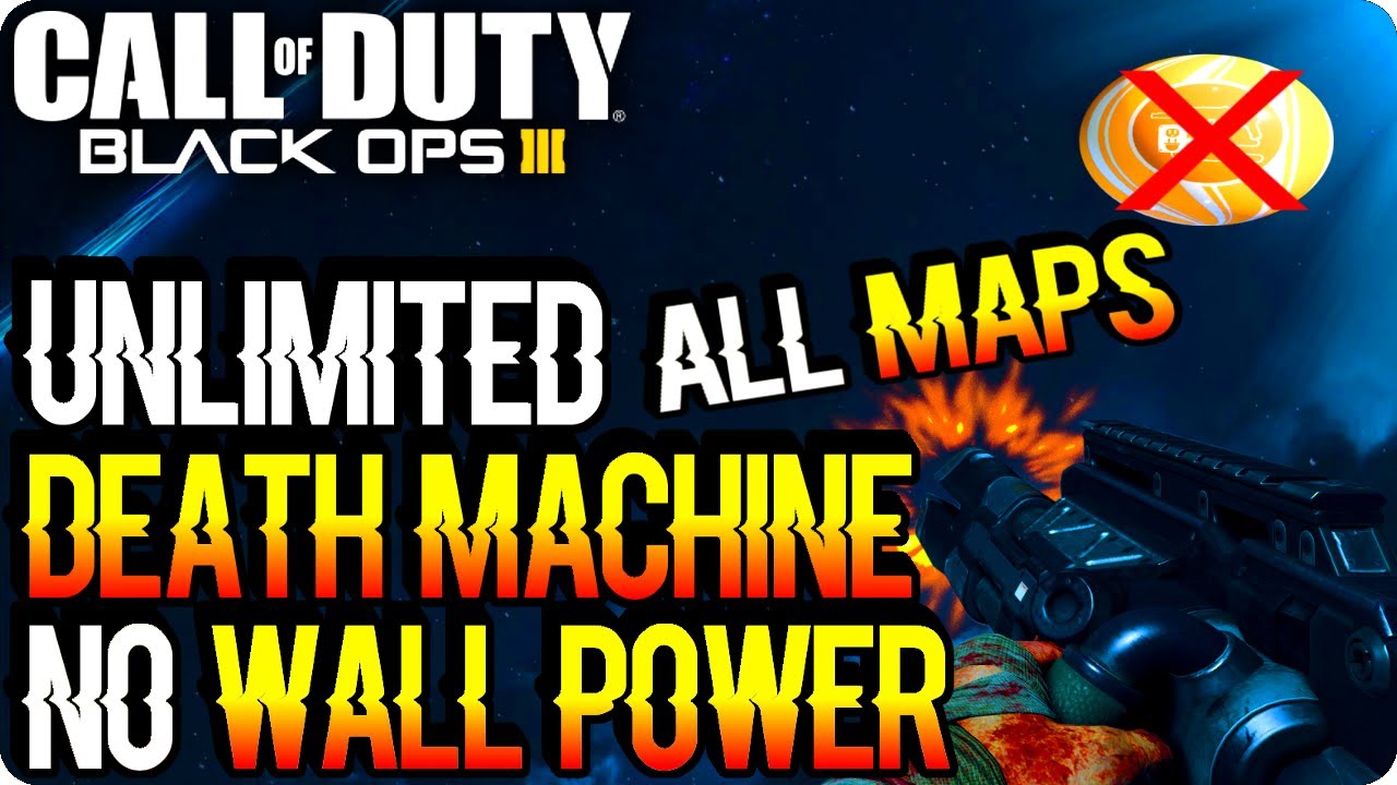 BO3 Zombie Glitches: Unlimited Death Machine Glitch All Maps (No Wall Power) Black Ops 3 Glitches