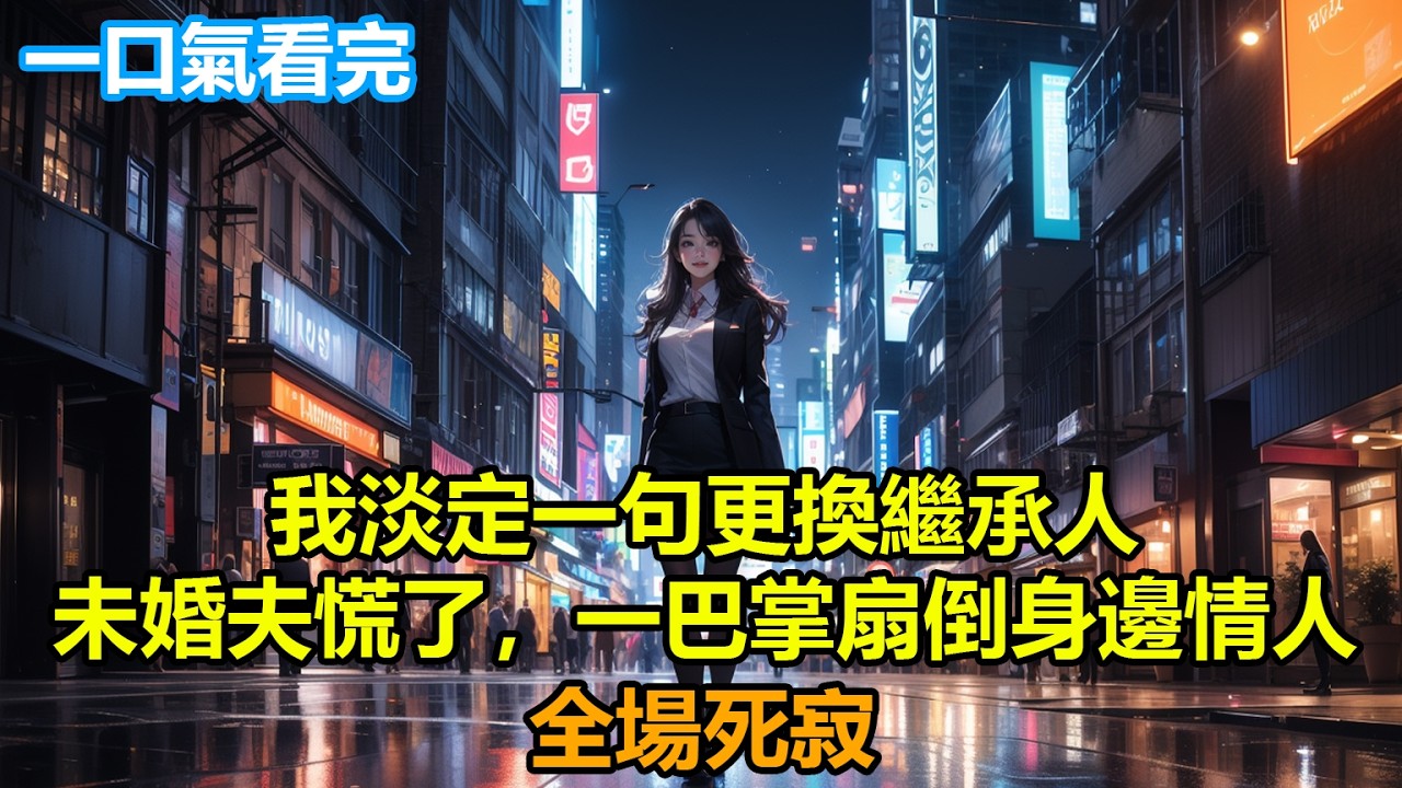 我淡定一句更換繼承人，未婚夫慌了，一巴掌扇倒身邊情人，全場死寂