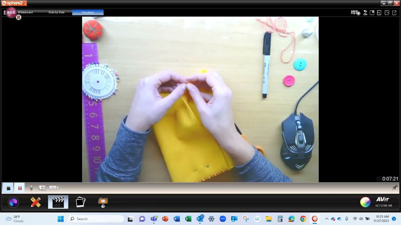 Sewing Project: Basic Felt Pouch with Button