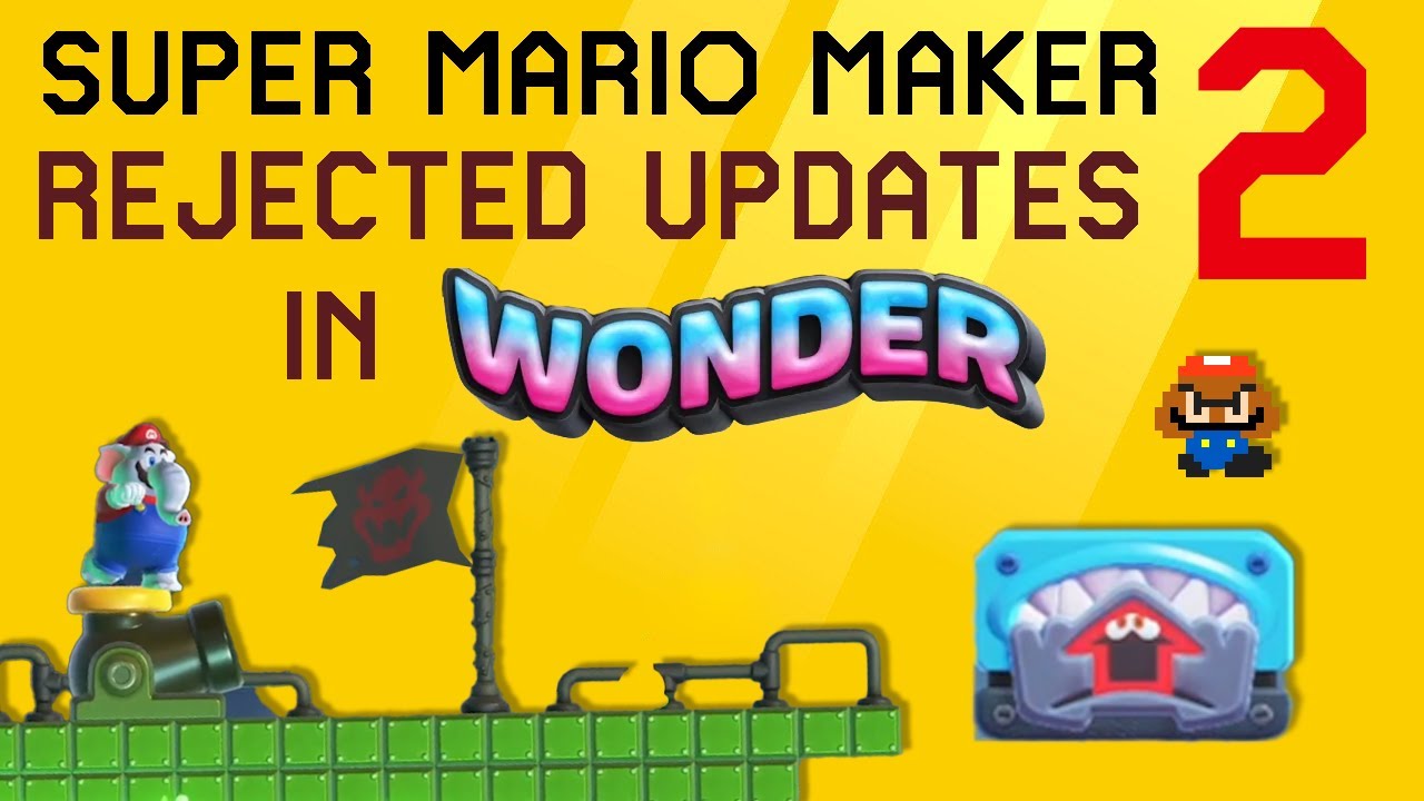Mario Maker 2 отклонил обновления, которые В MARIO WONDER!