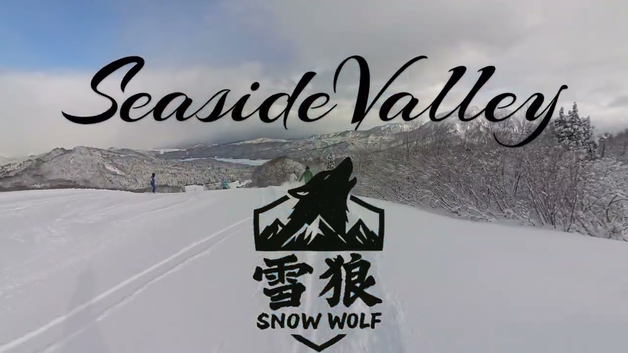 seaside valley シーサイドバレー 朝イチ極上パウダーto神カービング