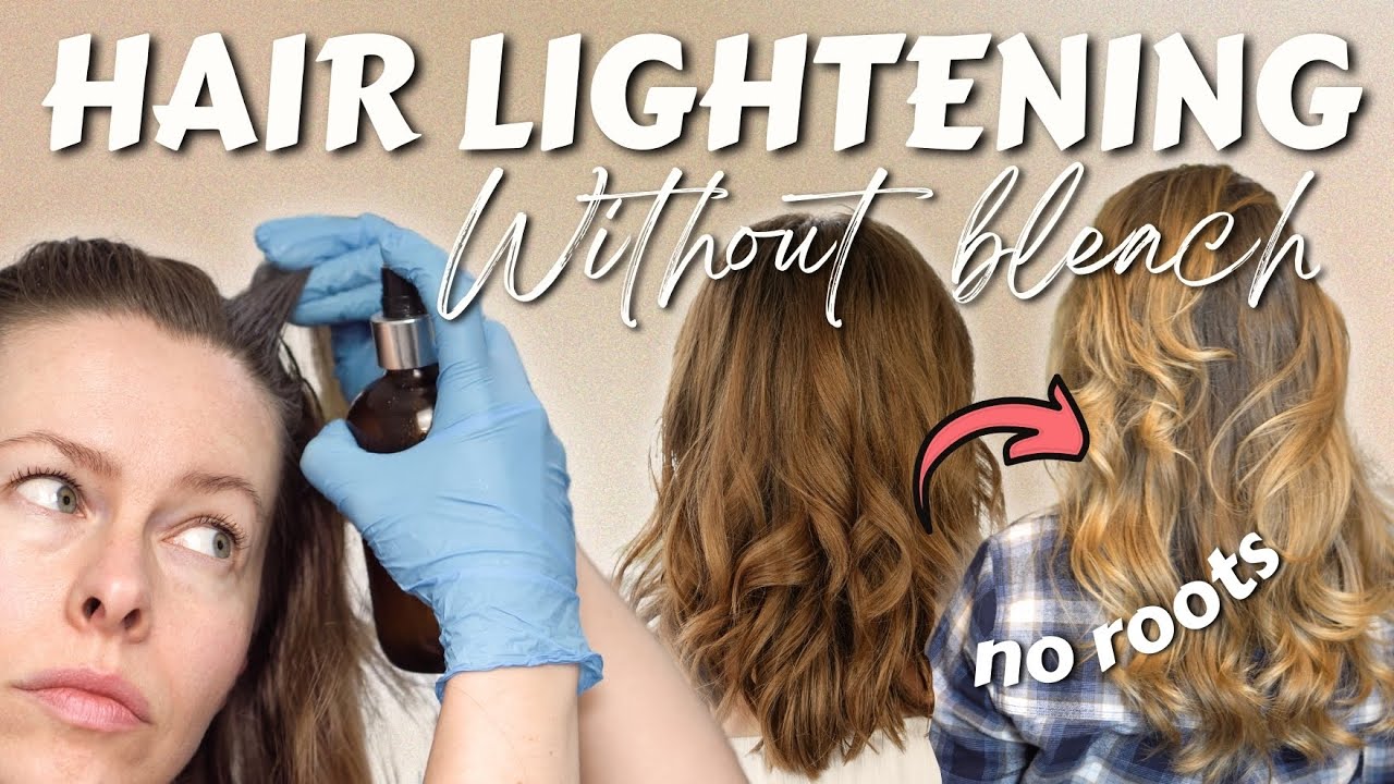 Step-by-Step Hydrogen Peroxide Hair Lightening 🌟 Natural Blonde Results & No Roots !!
