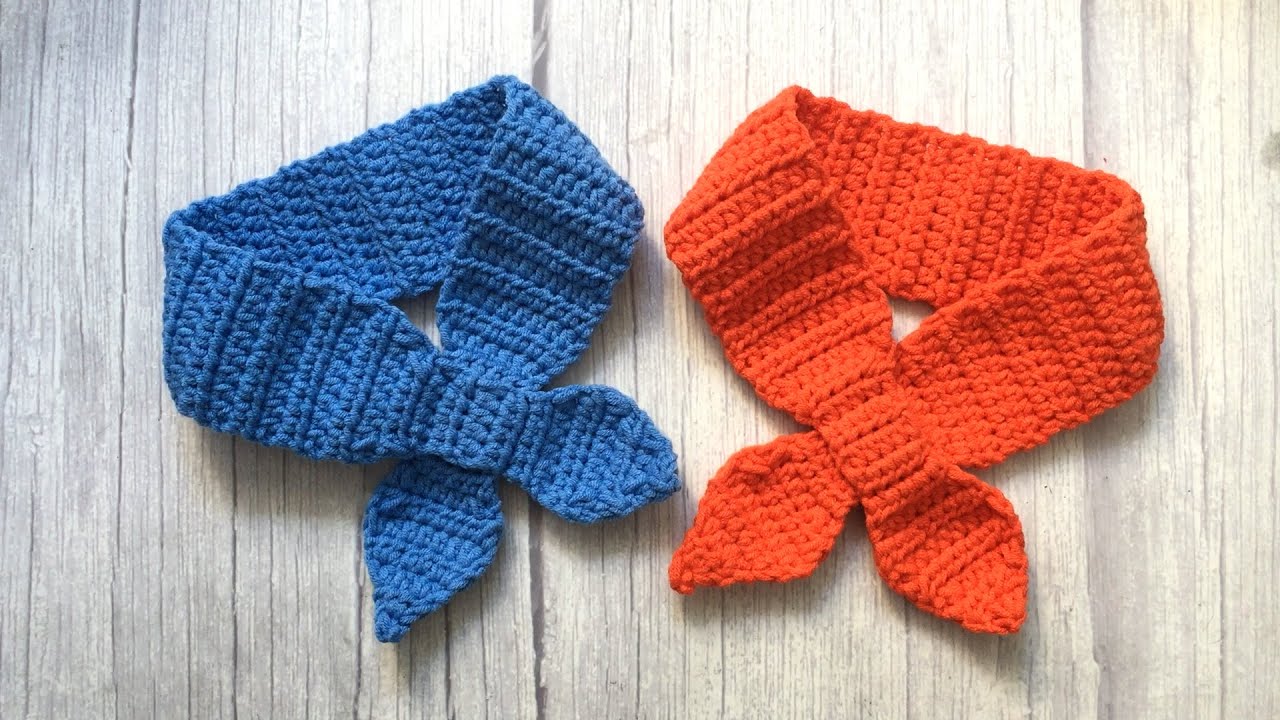 #65 Yarn dog scarf Crochet tutorial