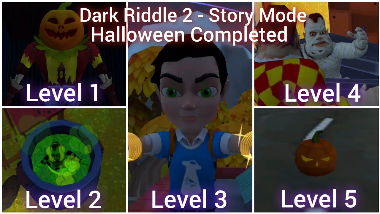 Dark Riddle 2 - Story Mode - New Update - Halloween Levels Completed - Full Gameplay Walkthrough