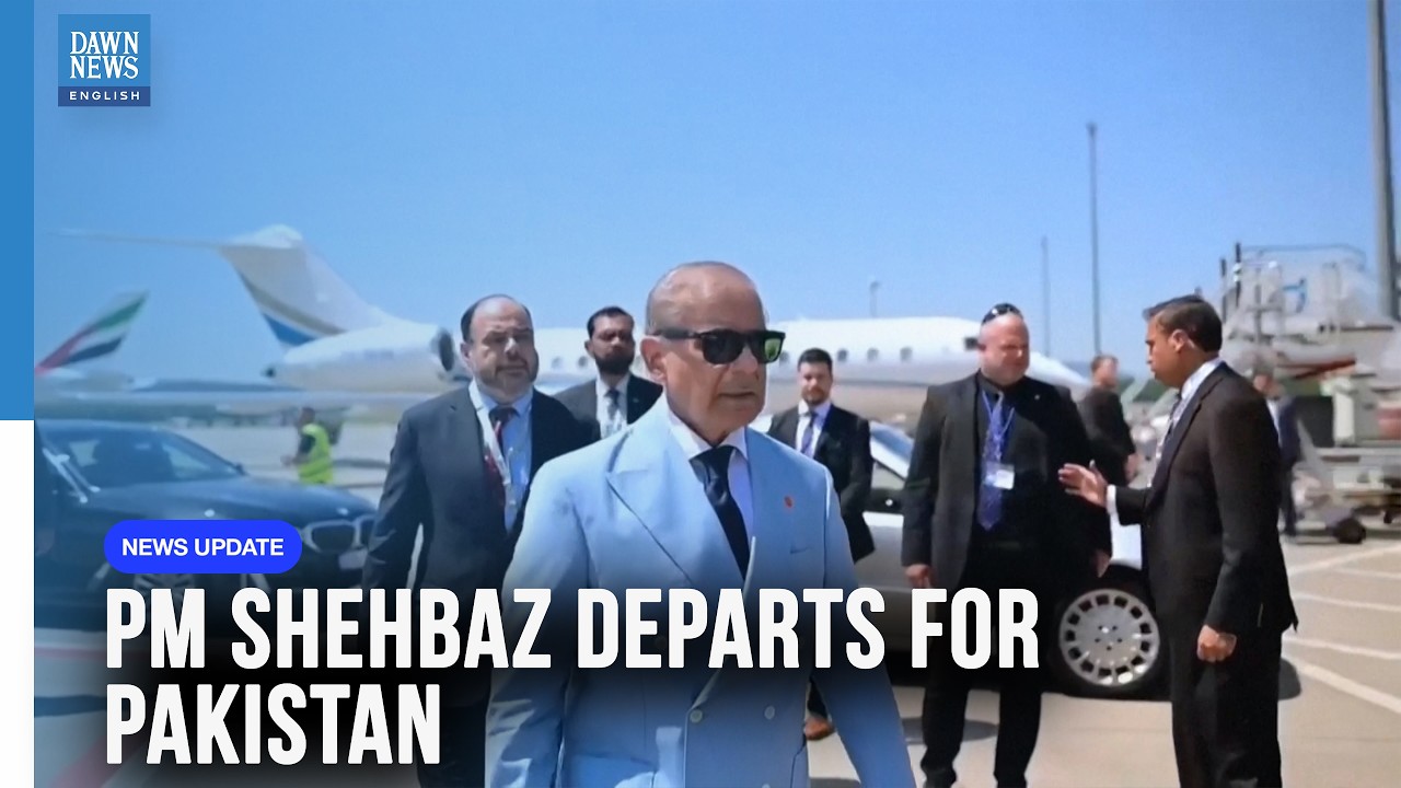 PM Shehbaz Departs for Pakistan After Conclusion of US-Iran Talks | Dawn News English