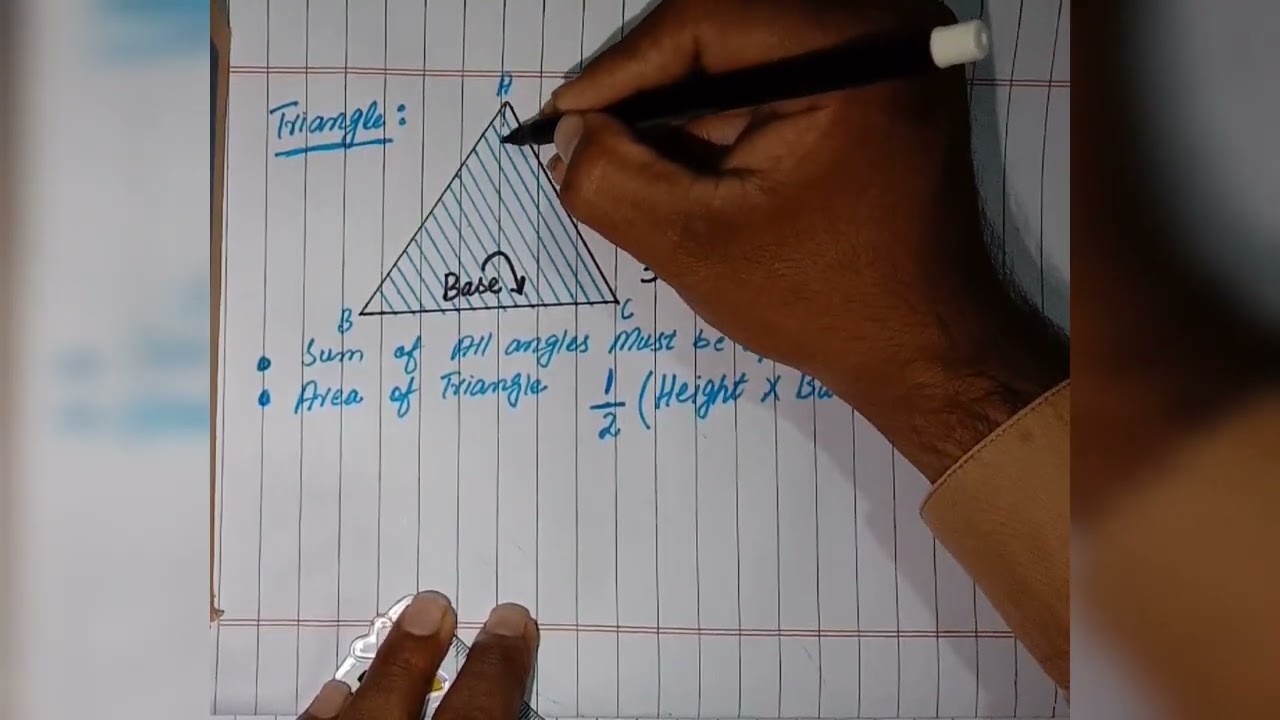 Geometry Shape the Triangle |Types and Formula for calculation of area.