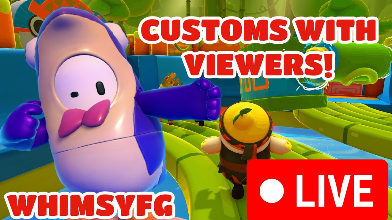 Fall Guys Customs with viewers!!! (LEADERBOARD)