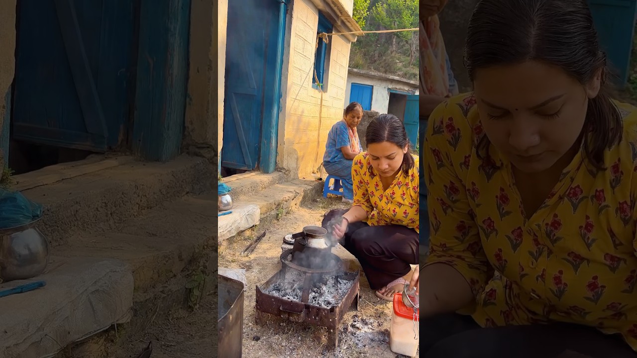 Gao me aaram nahi kaam h☹️⛰️ #devbhoomi #nehabisht #viral #cooking #pahadiculture #pahadi #food