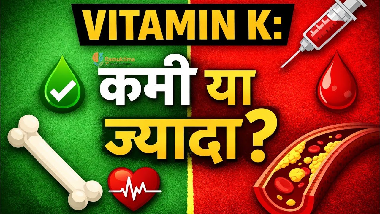 Vitamin K Ki Kami Ya Zyada Hone Par Kya Hota Hai | Deficiency & Excess Explained in Hindi #Ramuktima