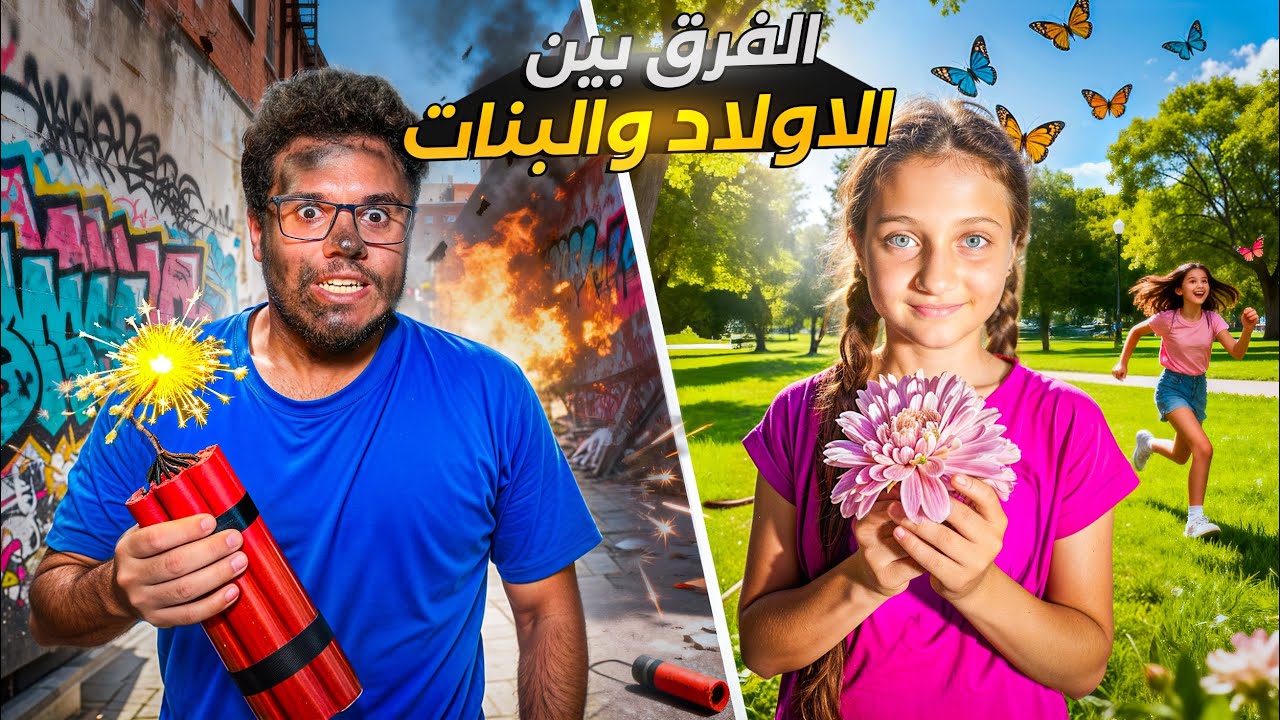 24 ساعة من المقارنة: كيف تختلف تصرفات البنات والأولاد في اللعب والأكل؟