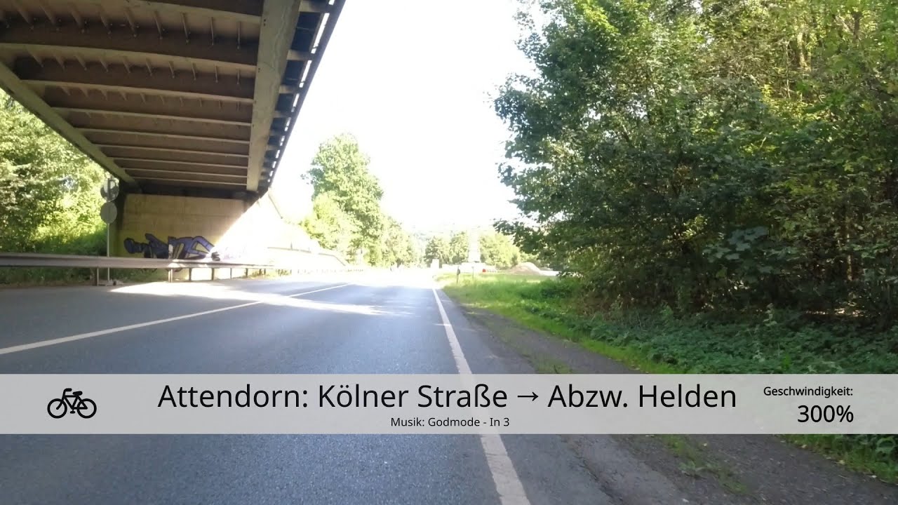 [OE] Attendorn: Kölner Straße → Abzweig Helden