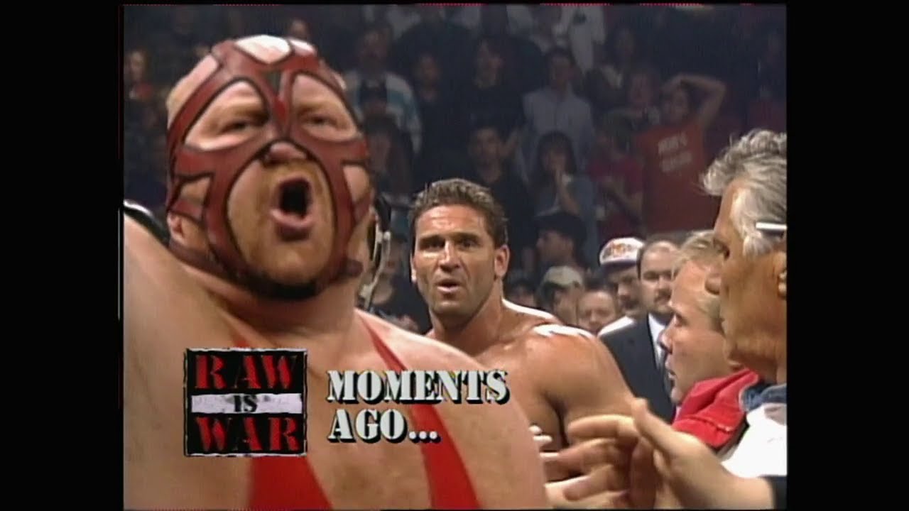 Ken Shamrock bloodies Vernon White in WWF Debut Match! Vader confronts Shamrock after match! (WWF)