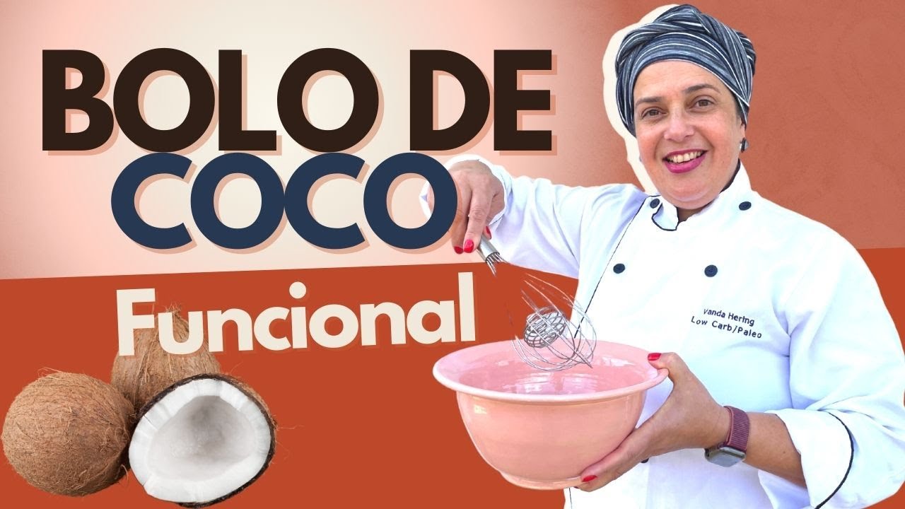 BOLO DE COCO 🥥 FUNCIONAL [RECEITA]