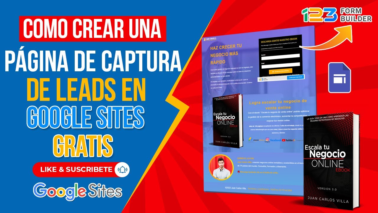 Cómo Crear una Página de CAPTURA DE LEADS en GOOGLE SITES GRATIS
