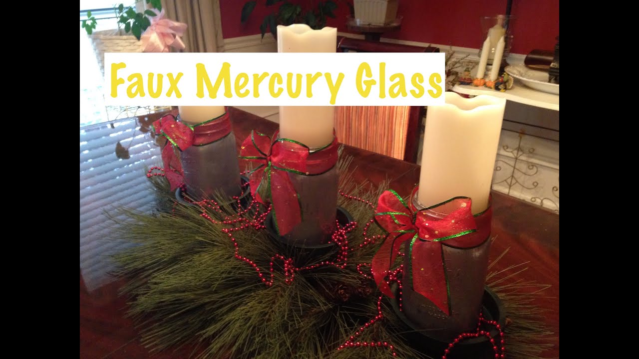 DIY Faux Mercury Glass