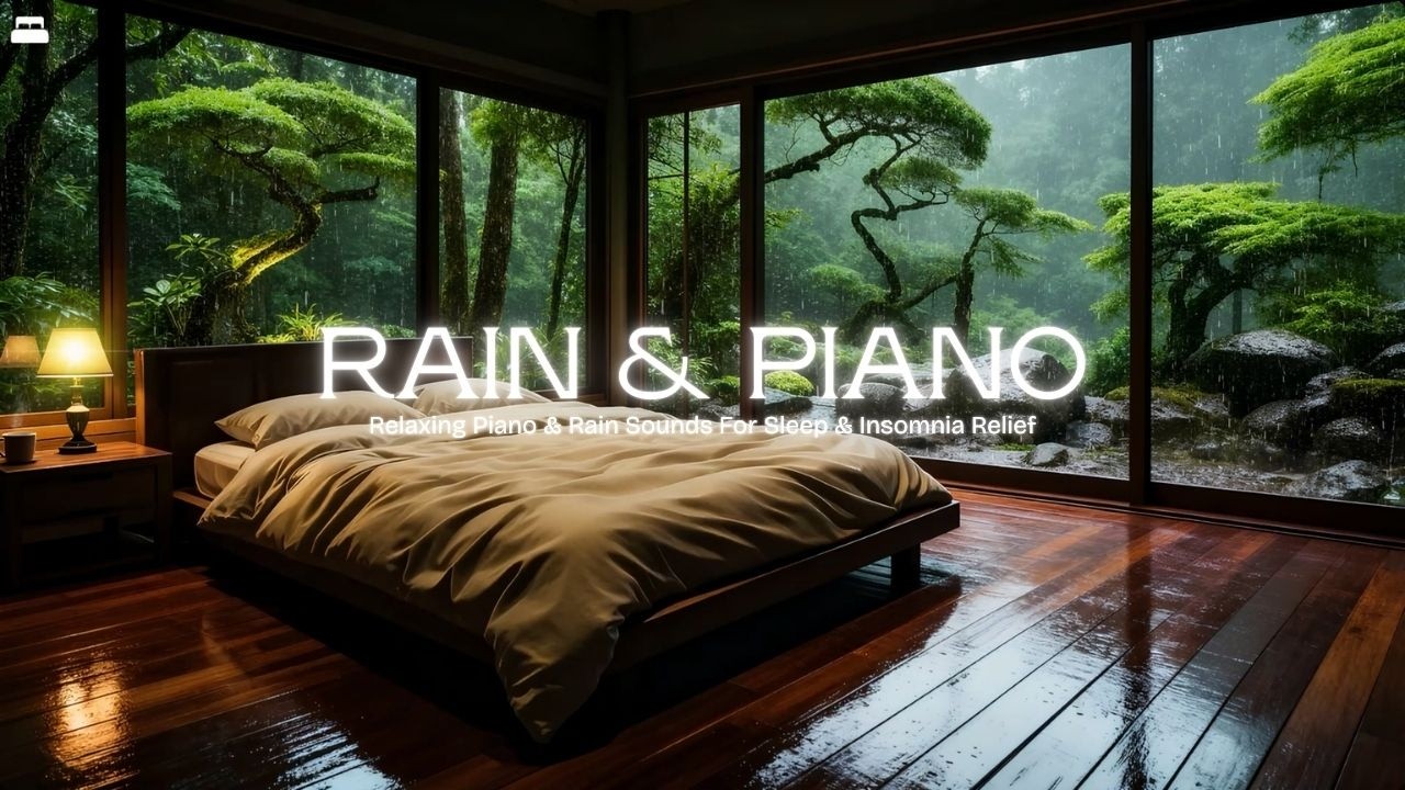 Rain & Piano Sleep Music 24/7 | Relaxing Sounds for Deep Sleep & Stress Relief #insomniarelief