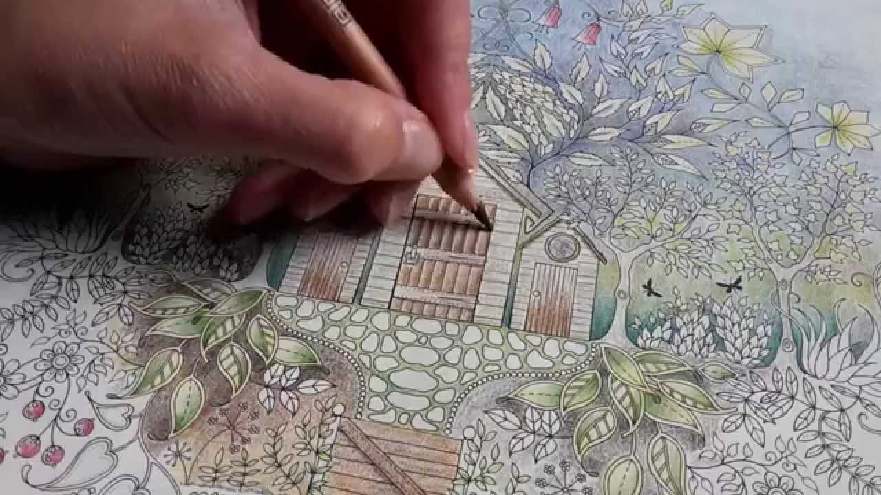 Colouring Secret Garden - Approaching thunderstorm on a summer's day