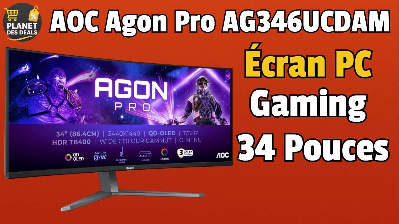 ⭐ AOC AG346UCDAM QD-OLED – Test, Avis & Prix à connaître !
