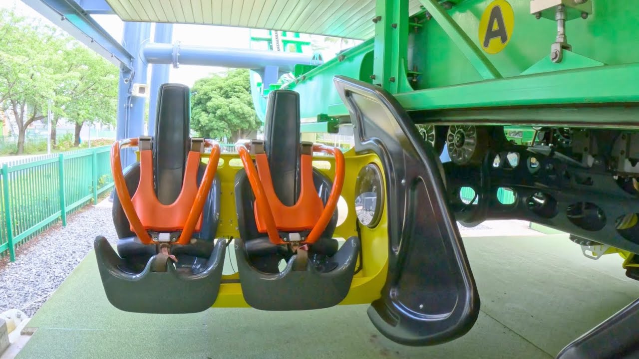 嵐(ARASHI)後向き on-ride 4K POV (乗車映像) / ナガシマスパーランド
