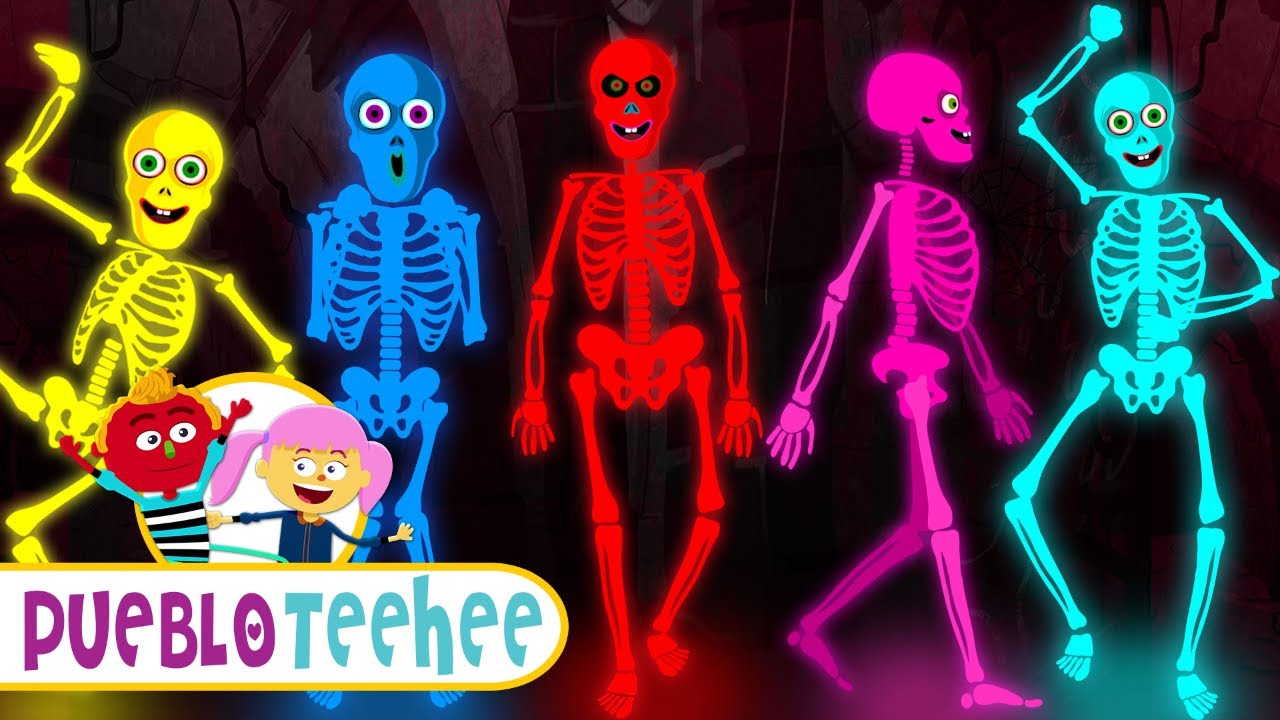 Pueblo Teehee | Cinco Esqueletos Salieron Una Noche - Canciones Infantiles