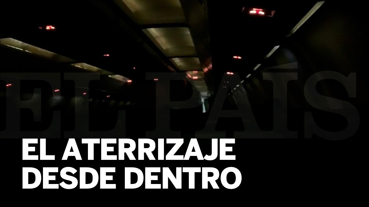El aterrizaje del AVIÓN de Air Canadá en MADRID desde dentro
