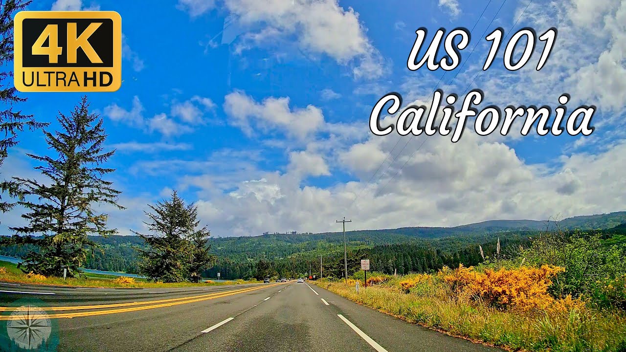 Eureka to Stone Lagoon California - Scenic Drive 4K