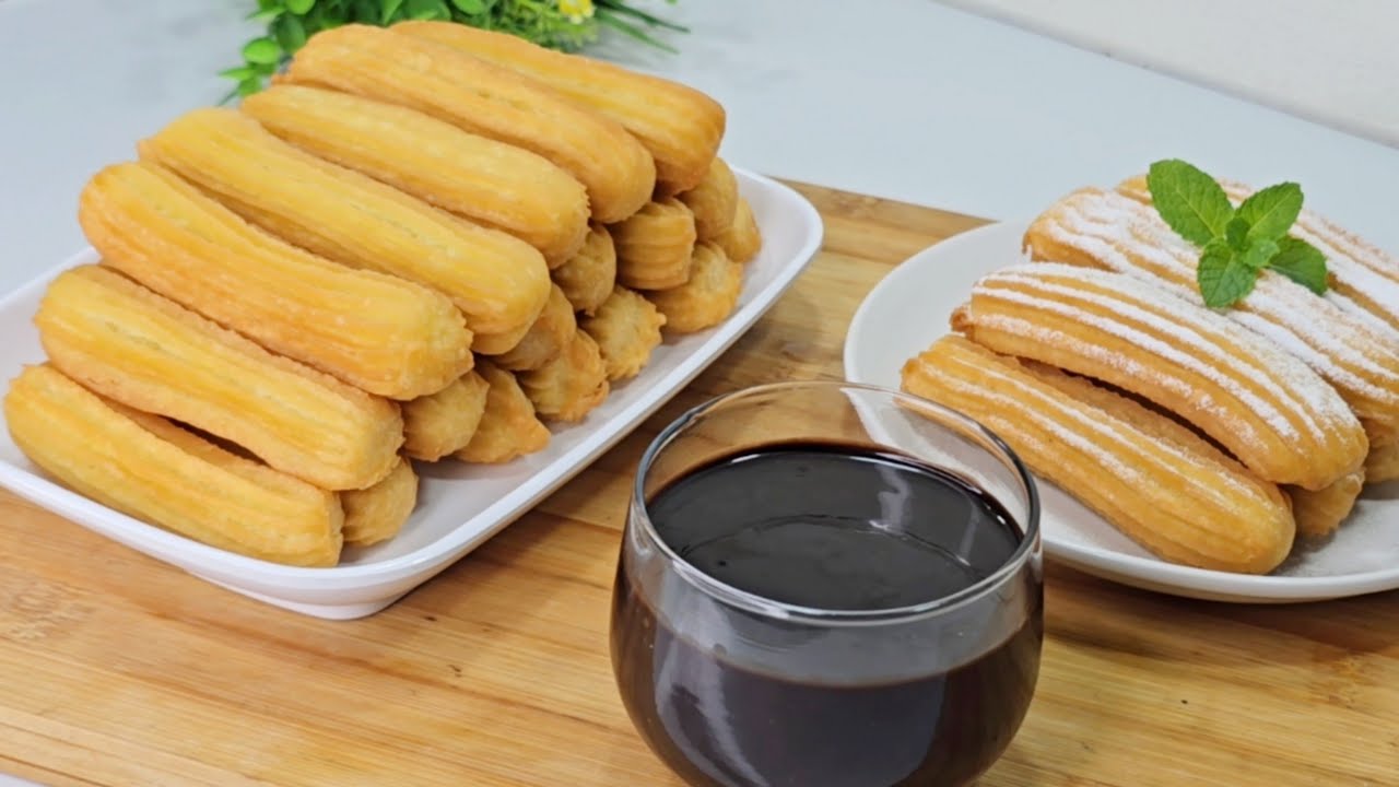 Рецепт чуррос с полными мерами в ложках и шоколадным соусом