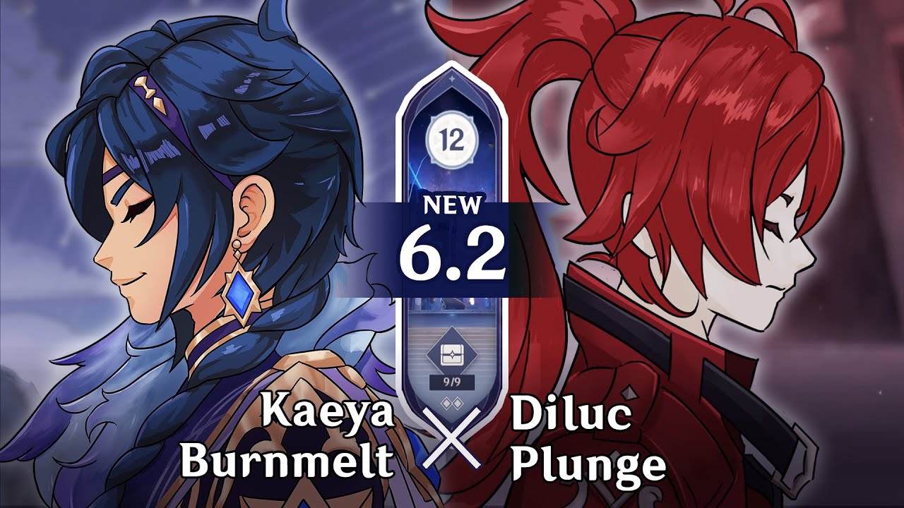 Kaeya (Top) - Diluc (Bottom) | Spiral Abyss 6.2 | Genshin Impact Luna