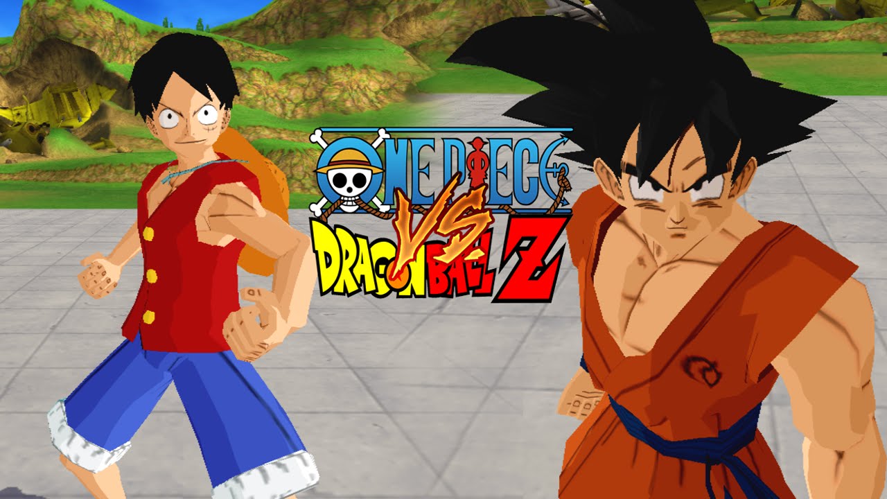 Luffy vs Goku Vegeta Fukkatsu no F | One Piece vs DBZ | DBZ Tenkaichi 3 (MOD)