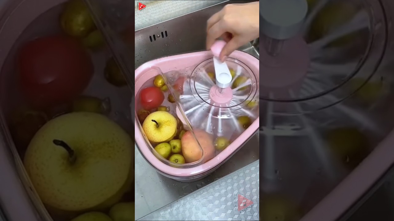 Fruit and Vegetable Washing Machine with Scrubber Brush,#machine #washing #shorts