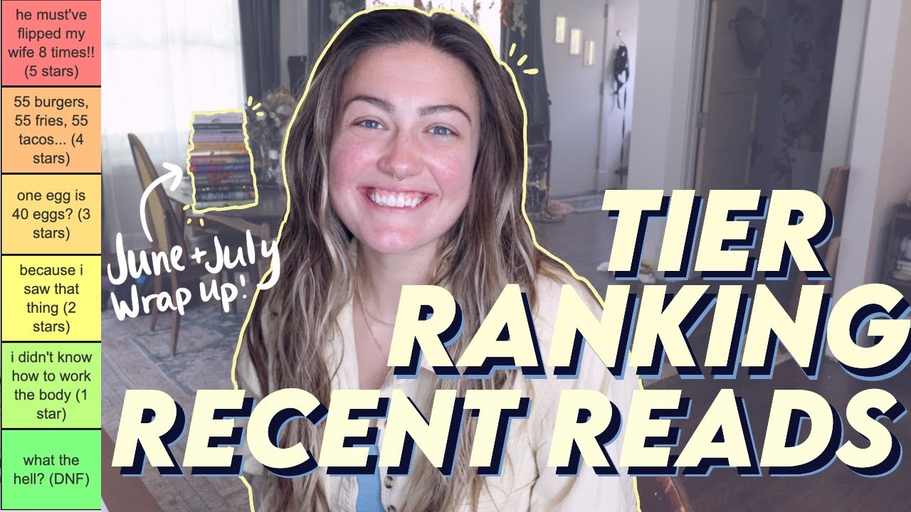 a cozy(?) recent reads tier ranking😌 | June + July Wrap Up💫