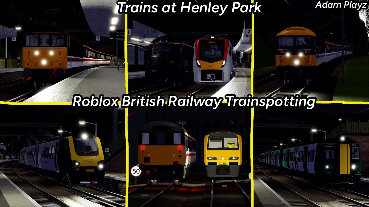 Trains at Henley Park  (Roblox British Railway Trainspotting (25/09/25)