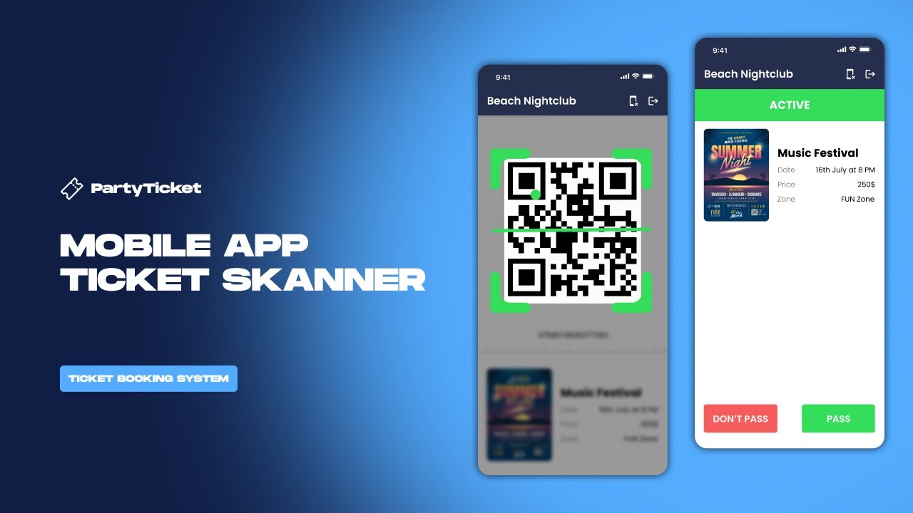 Сканер билетов | PartyTicket #билеты #ticketsbooking #tickets