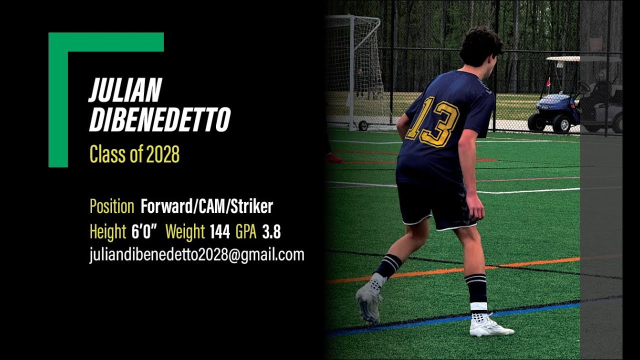 Julian DiBenedetto - Forward (Class of 2028) Recruitment Soccer Highlight Video - Spring 2025