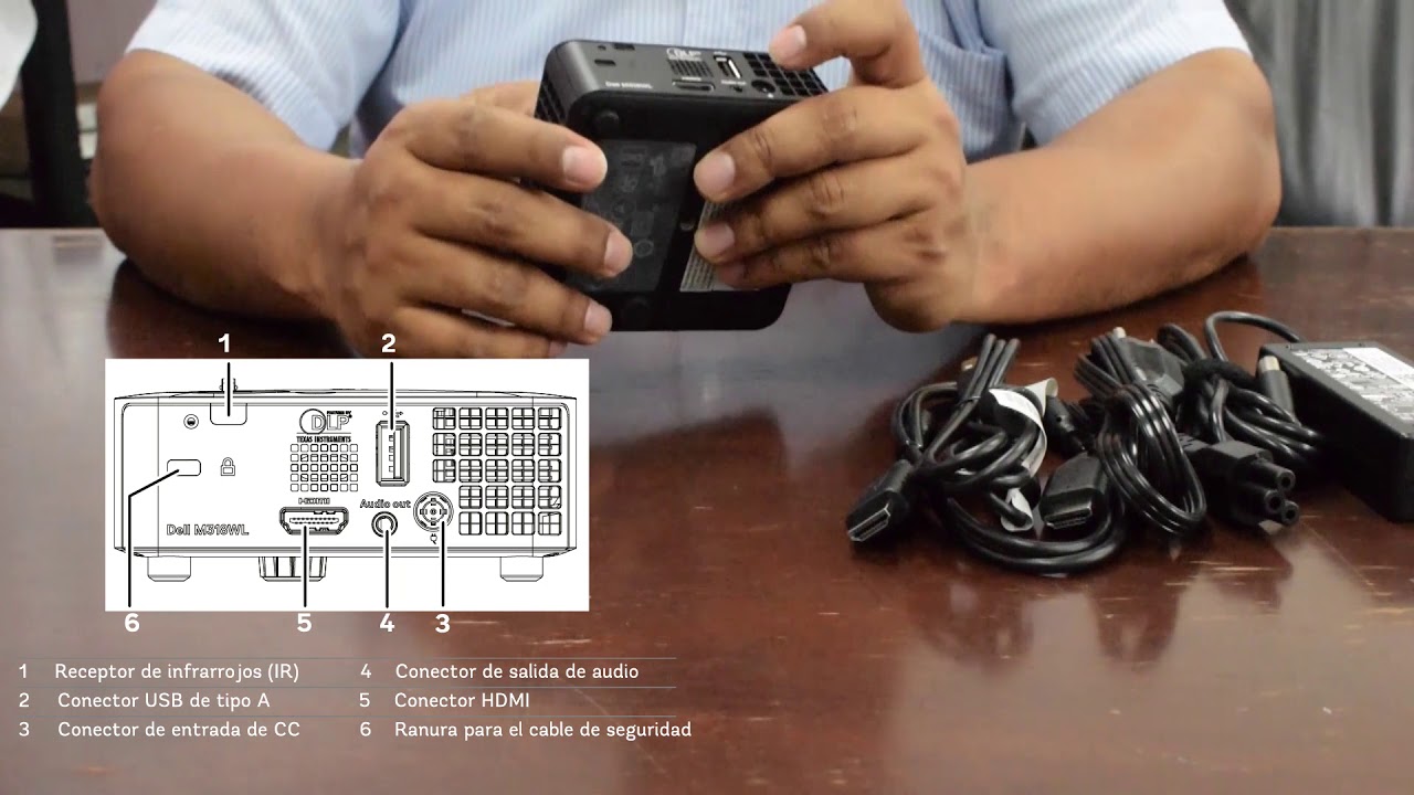 Tutorial Proyector Dell M318WL. Parte 1.