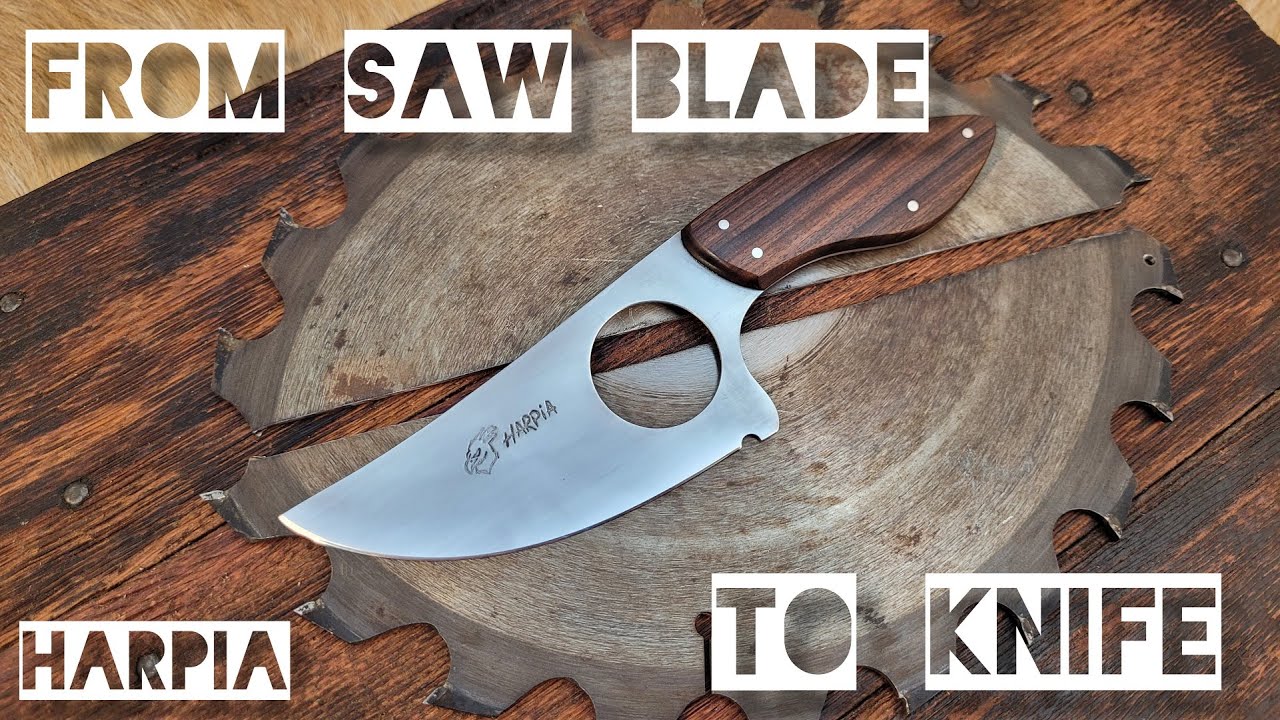 Harpia Knife Making - Skinner knife from saw blade