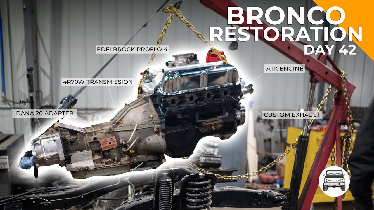 Classic Bronco Gets Fresh ATK Engine & Rebuilt Transmission - Bronco Restoration Day 42