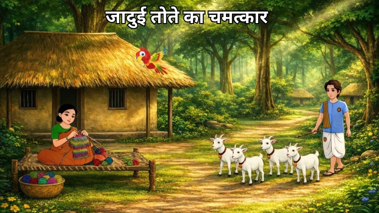 जादुई तोते का चमत्कार  | kahani | jadui kahani | moral stories | cartoon story | Hindi Kahani