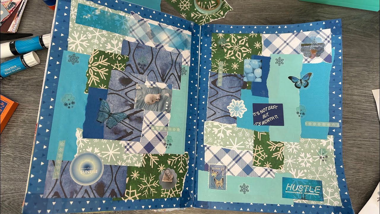 Week 1 of #cwmich2026 hosted by @michcrafty8664 Let’s make a fun gluebook page from prompts!